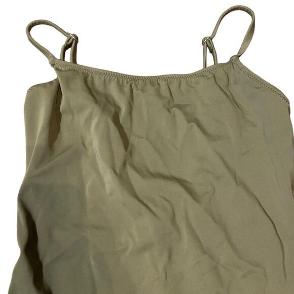 Solid and Striped Nina One Piece Swimsuit Women Small Olive Green Missing Beltd - Picture 4 of 14